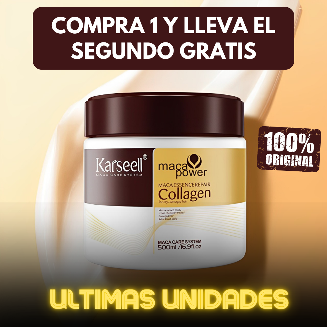 Mascarilla Karseell 500 ML 💆♀️ ¡Cabello suave, brillante y saludable!