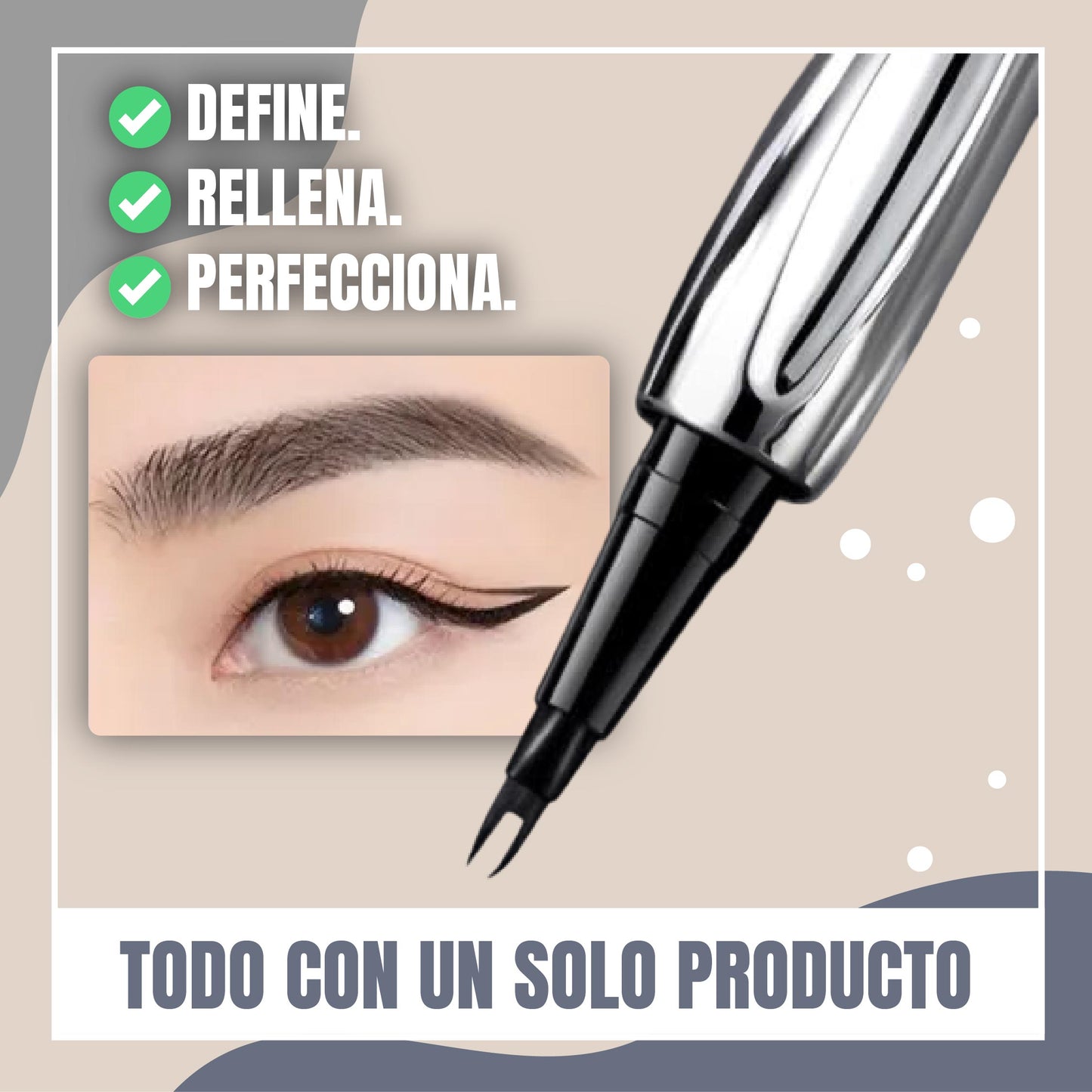 LÁPIZ PARA CEJAS 2 EN 1