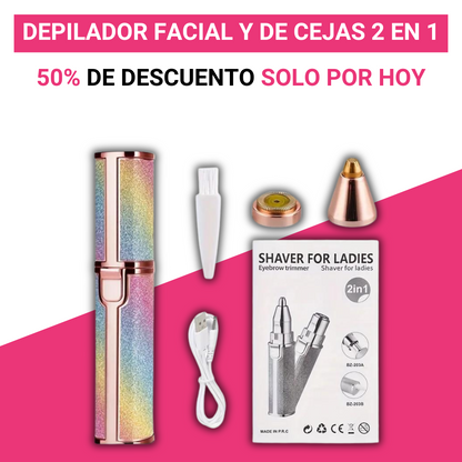 Depilador facial 2 en 1® ¡Manten una piel impecable sin dolor y sin irritaciones! ✨